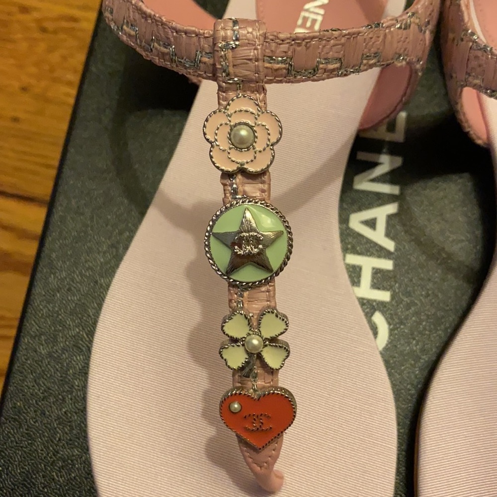 Unworn Pink Chanel Sandals - Picture 5 of 5